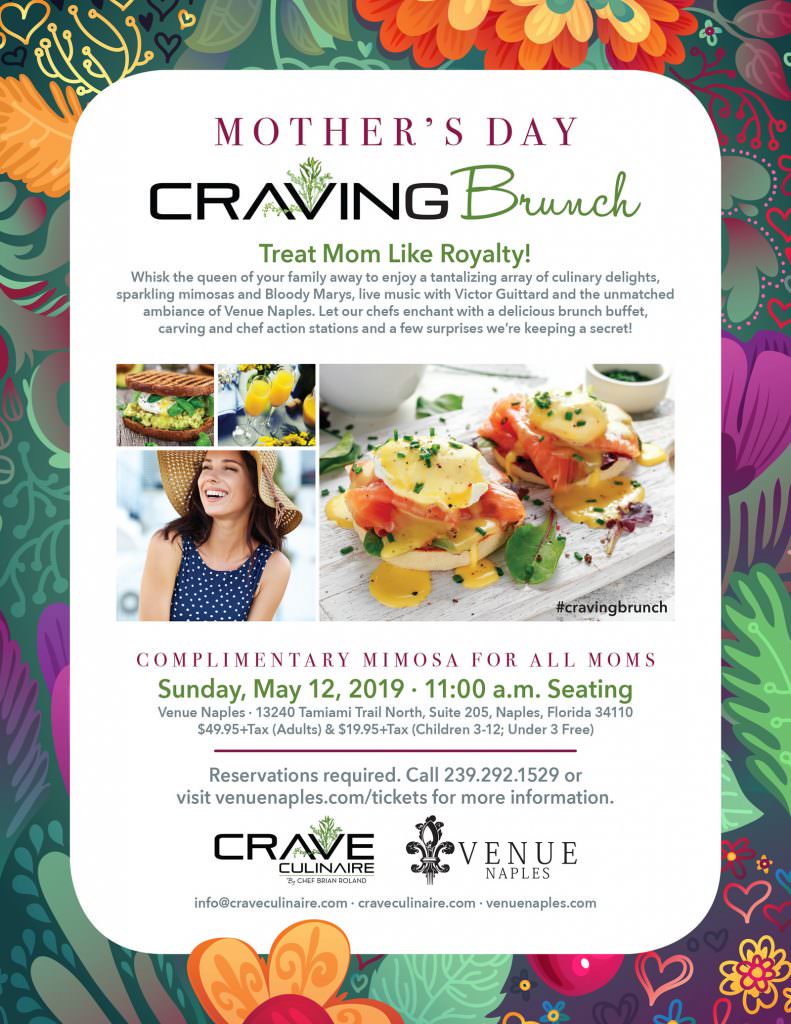Mother’s Day Craving Brunch Virtual Venue Naples